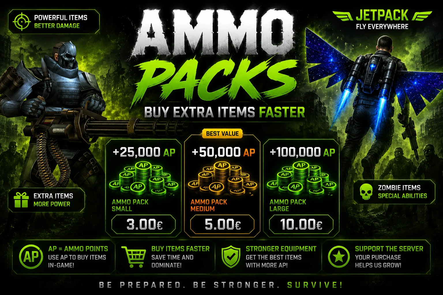 Ammo Packs store visual