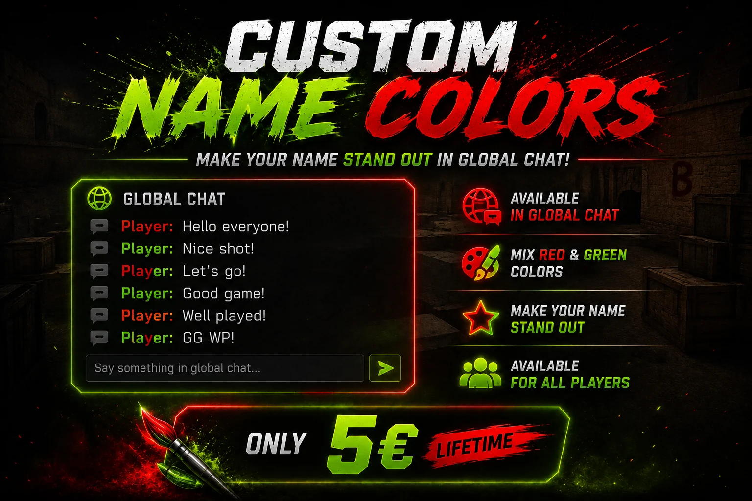 Custom Name Colors visual
